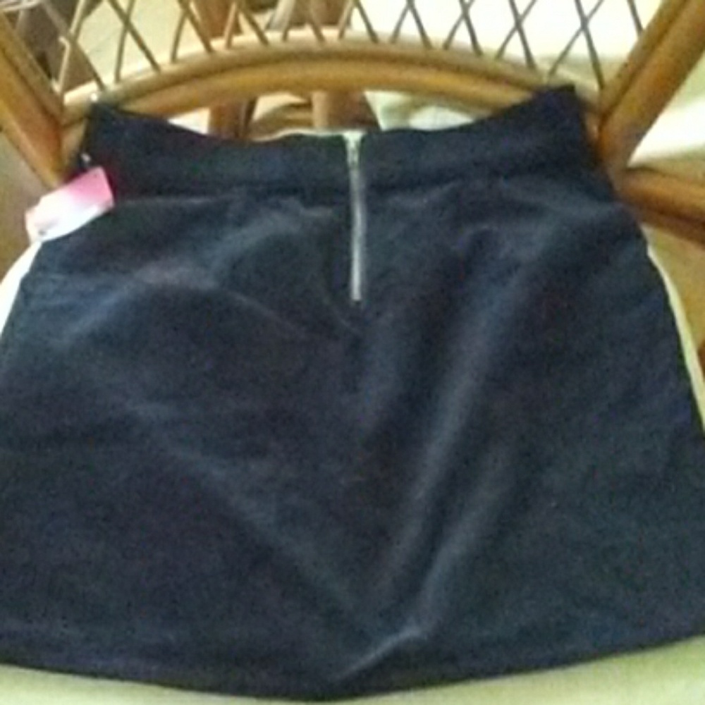 Xhilerahtion Black Cord Skirt NWT